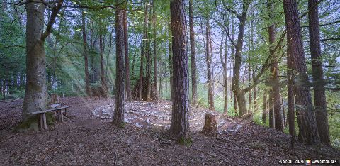 Gemeinde Zeilarn Landkreis Rottal-Inn Schildthurn Schmiding Steinlabyrith (Dirschl Joahnn) Deutschland PAN